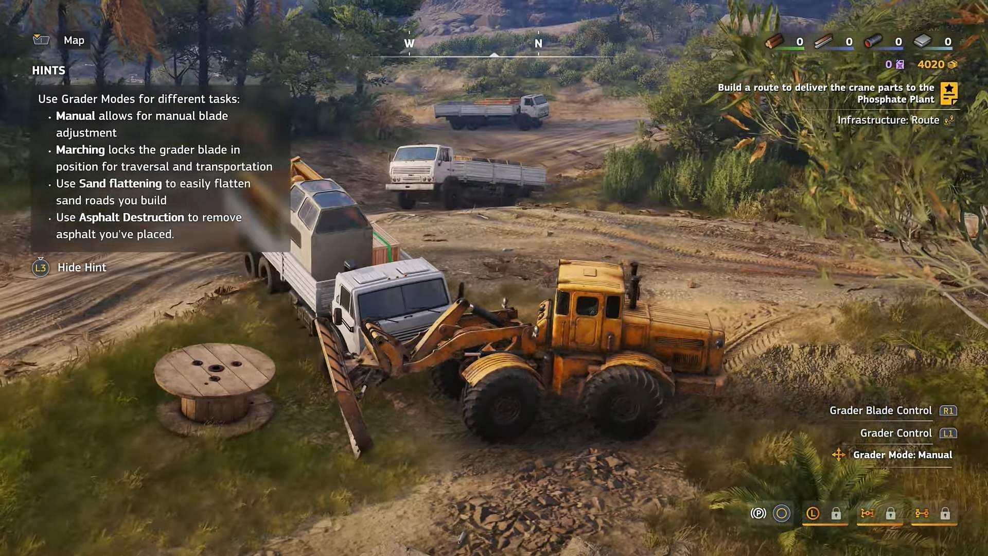 Vehicle obstructed on a bumpy road (Image via Focus Entertainment || YouTube@Philminator)